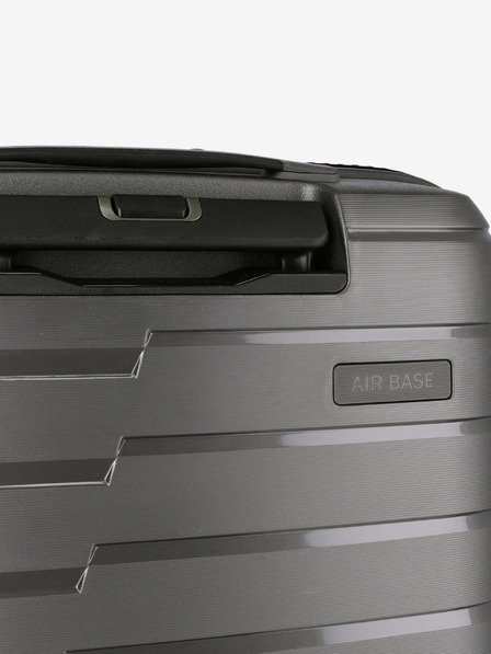 Travelite Sivi putni kovčeg Travelite Air Base 4w S Prednji džep Antracit