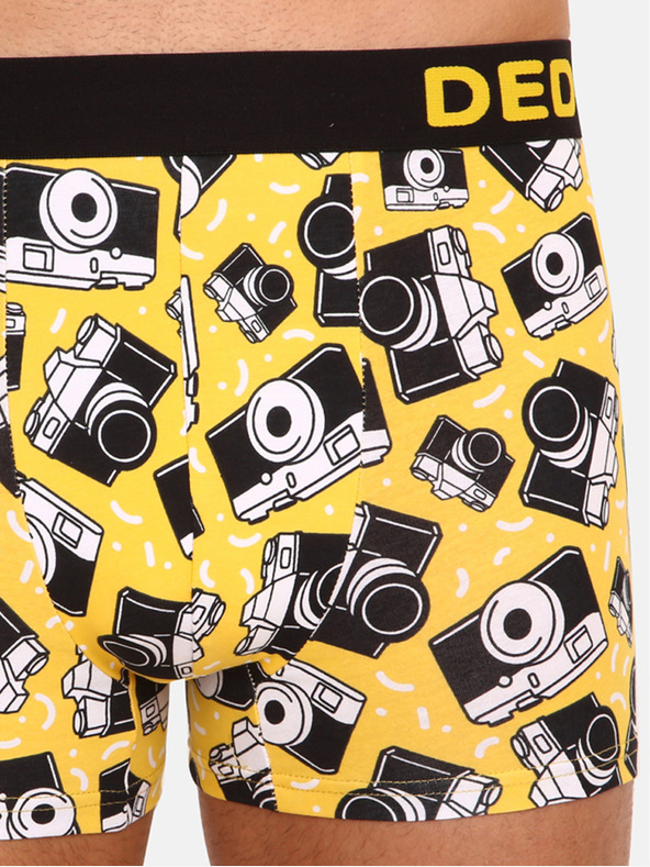 Dedoles Žute vesele muške bokserice Dedoles Camera