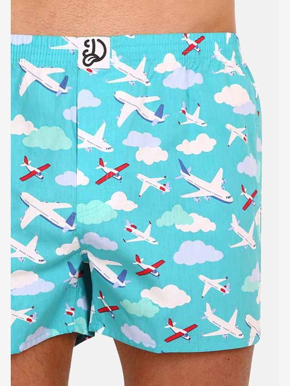 Dedoles Dedoles plave muške vesele kratke hlače Avioni i oblaci