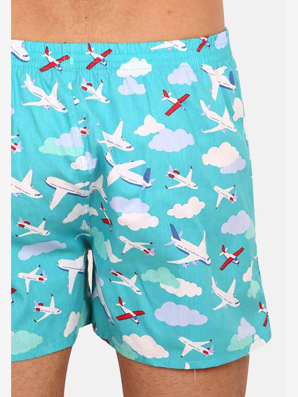 Dedoles Dedoles plave muške vesele kratke hlače Avioni i oblaci