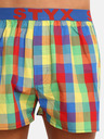 Styx Styx crveno-zelene kockaste muške kratke hlače