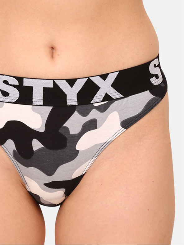 Styx Crno-sive ženske vojne tange Styx art Camouflage