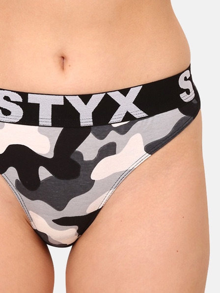 Styx Crno-sive ženske vojne tange Styx art Camouflage