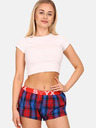 Styx Styx crvene i plave ženske kratke hlače za spavanje na kockice