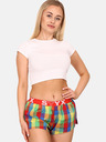Styx Styx crveno-zelene ženske kratke hlače za spavanje na kockice