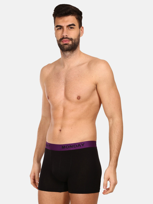 Nedeto Set od sedam muških bokserica u crnoj boji Nedeto