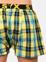 Styx Styx plavo-žute kockaste muške kratke hlače