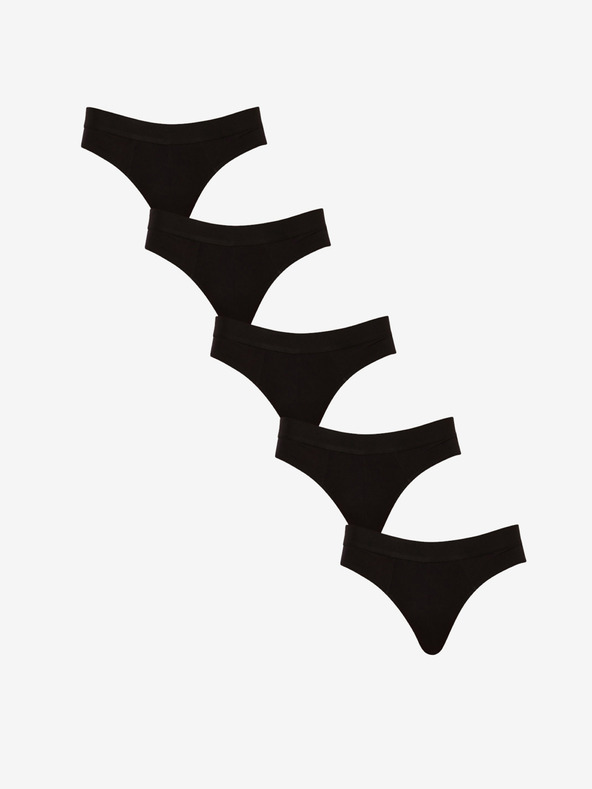 Nedeto Set od pet muških gaćica u crnoj boji Nedeto