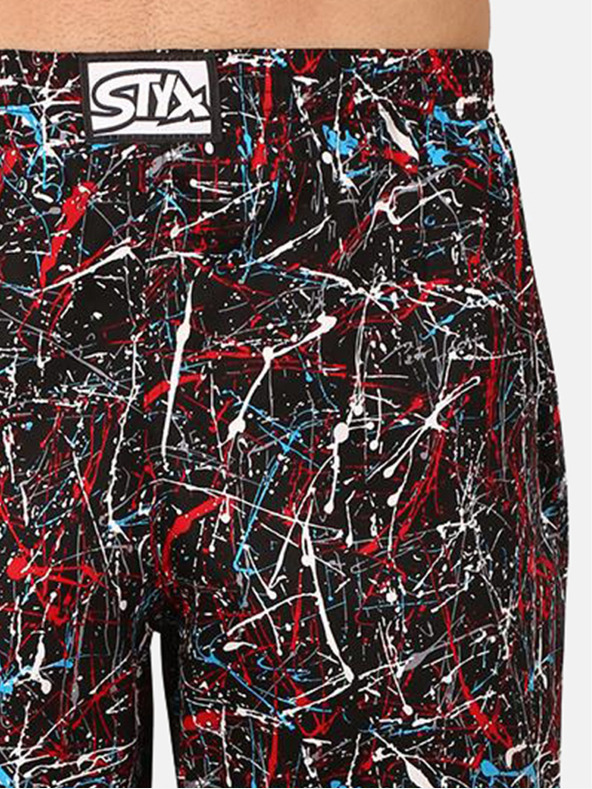 Styx Crveno-crni muški donji dio pidžame s uzorkom Styx Jáchyma