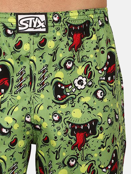 Styx Styx zeleni donji dio muške pidžame s uzorkom