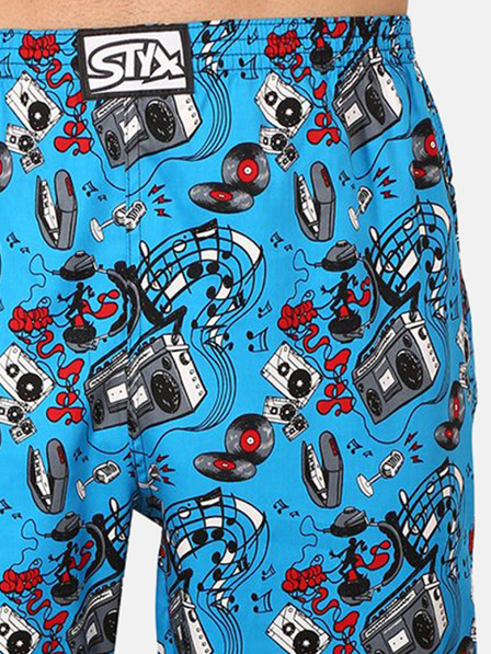 Styx Styx plavi donji dio muške pidžame s uzorkom
