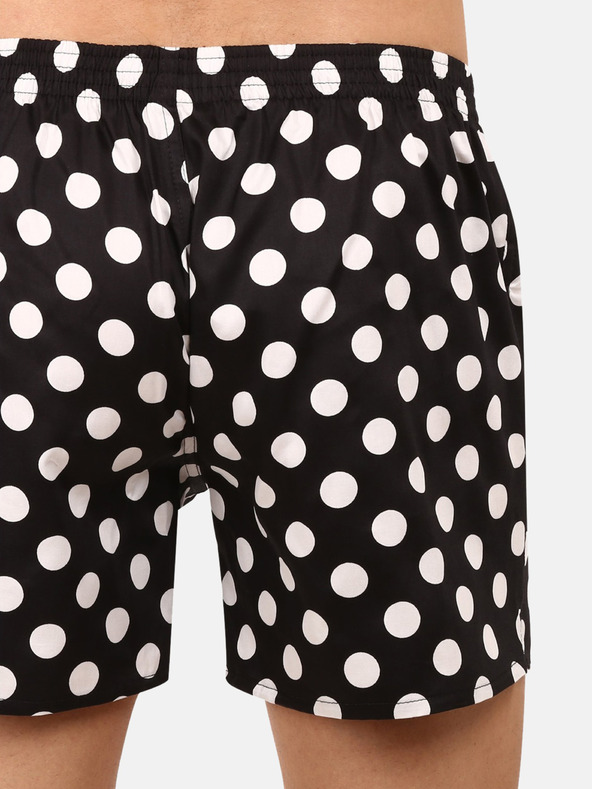 Styx Crne muške kratke hlače Styx premium art Dots