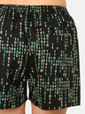 Styx Zeleno-crne ženske kratke hlače za spavanje s uzorkom Styx Code