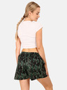 Styx Zeleno-crne ženske kratke hlače za spavanje s uzorkom Styx Code