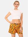 Styx Narančaste ženske kratke hlače za spavanje s uzorkom Styx Kaktusy