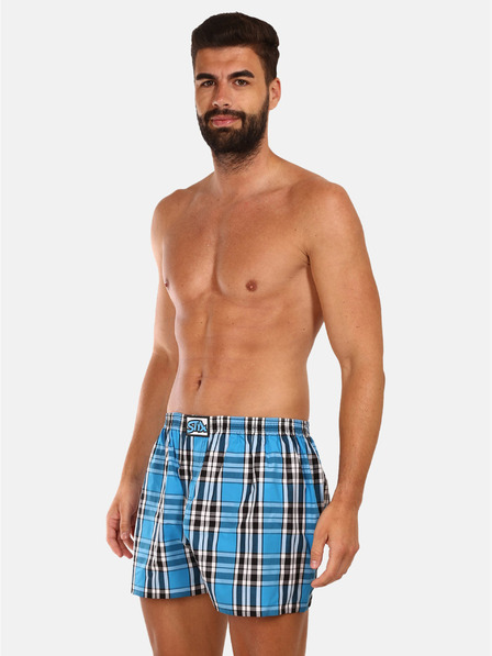 Styx Styx plave muške kratke hlače na kockice