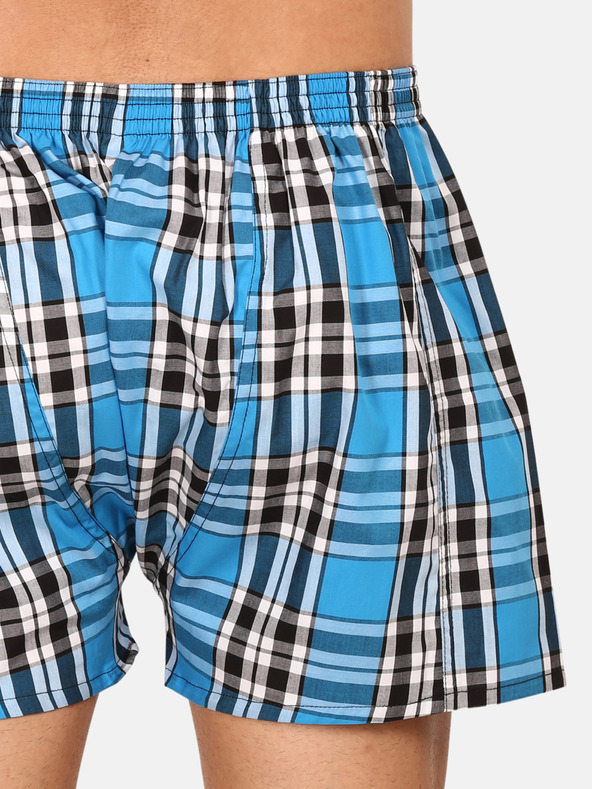 Styx Styx plave muške kratke hlače na kockice
