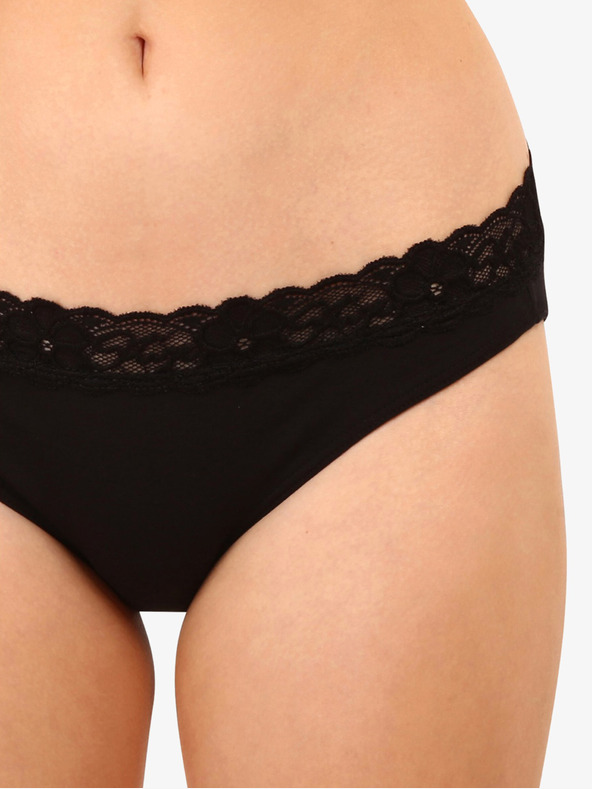Styx Crne ženske gaćice sa Styx čipkom