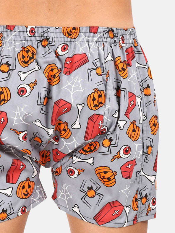 Styx Styx Halloween Coffin narančasto-sive muške kratke hlače