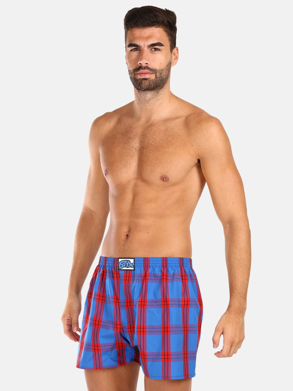 Styx Styx crvene muške kratke hlače na karo