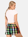 Styx Styx zelene i crne ženske kratke hlače na karo