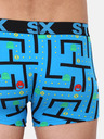 Styx Plave muške bokserice s uzorkom Styx Hra