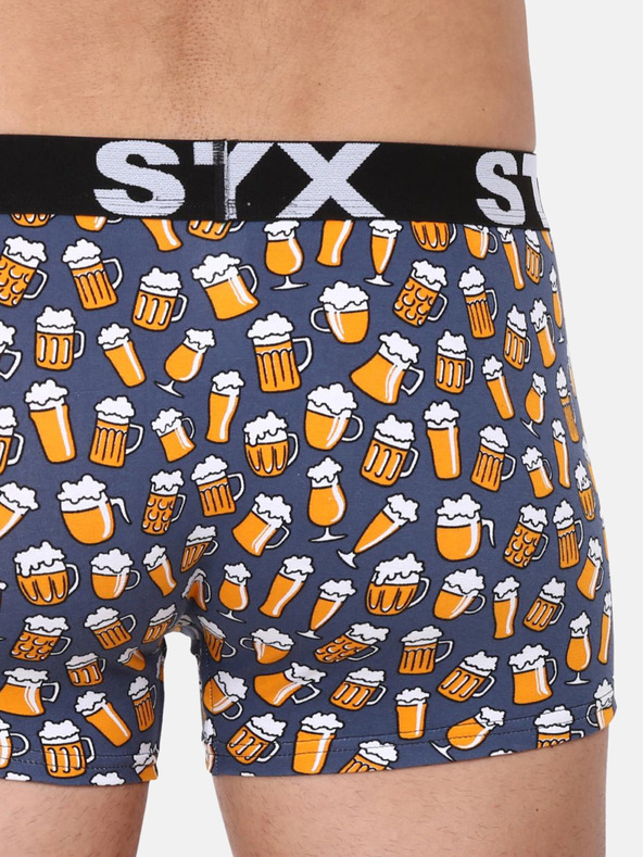 Styx Styx Pivo sive muške bokserice s uzorkom