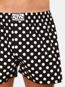 Styx Bijelo-crne muške kratke hlače na točkice Styx Dots