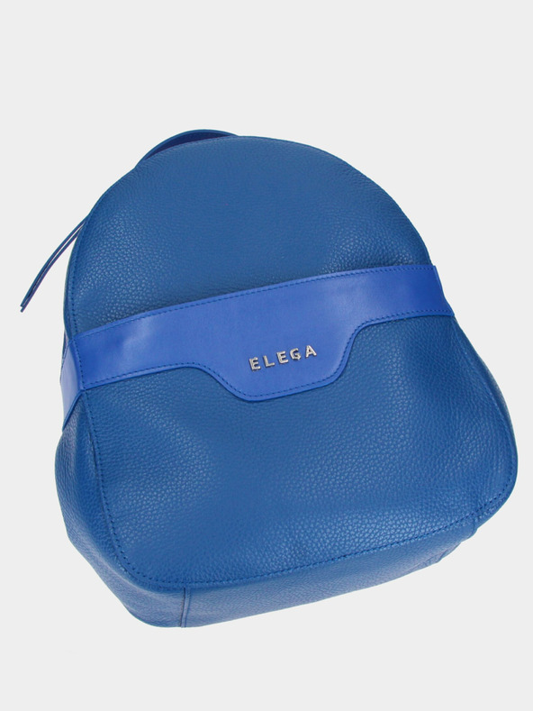 Elega Plavi ženski kožni ruksak Elega Festy
