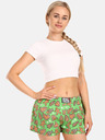 Styx Svijetlozelene ženske božićne kratke hlače Styx Gingerbread Christmas