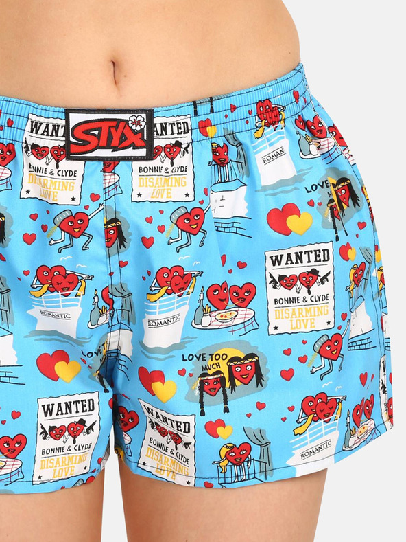 Styx Svijetloplave ženske kratke hlače Styx Valentine's Day