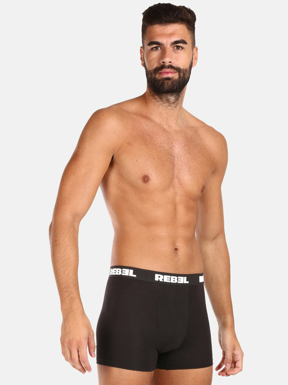Nedeto Set od deset muških bokserica u crnoj boji Nedeto Rebel