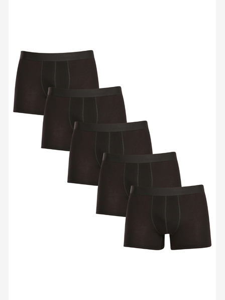 Nedeto Set od pet muških velikih bokserica u crnoj boji Nedeto