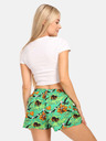 Styx Zelene ženske kratke hlače s uzorkom Styx art Tropic