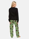 Styx Crno-zelena ženska pidžama Styx Zombie
