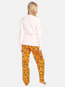 Styx Narančasto-bijela ženska pidžama Styx Kaktusy