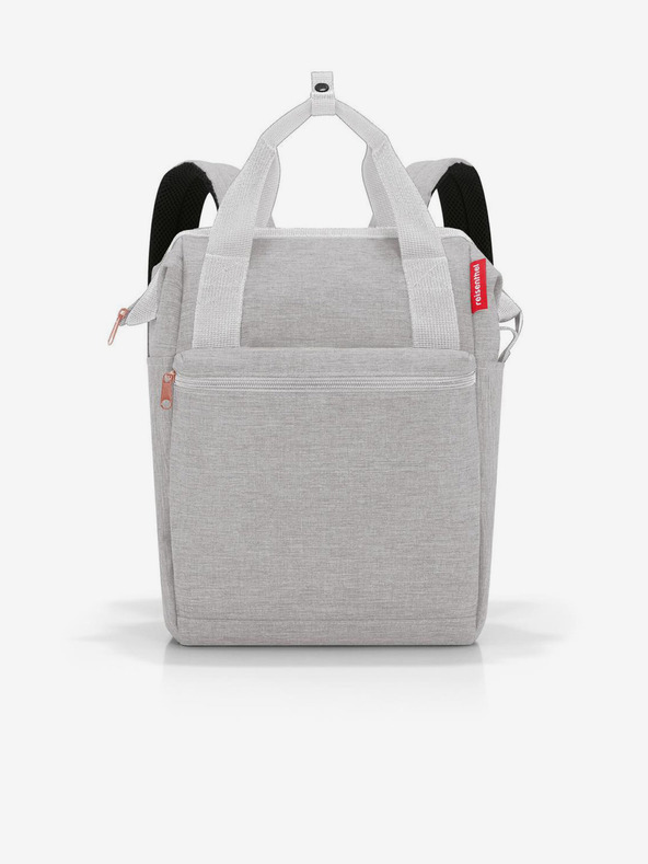 Reisenthel Svijetlo sivi tigrasti ruksak i torba 2u1 Reisenthel Allrounder R Twist Sky rose