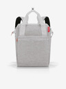 Reisenthel Svijetlo sivi tigrasti ruksak i torba 2u1 Reisenthel Allrounder R Twist Sky rose