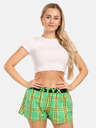 Styx Styx zelene ženske kratke hlače na kockice