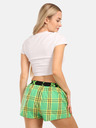Styx Styx zelene ženske kratke hlače na kockice