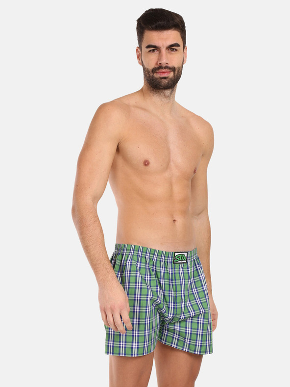 Styx Styx zelene muške kratke hlače na kockice