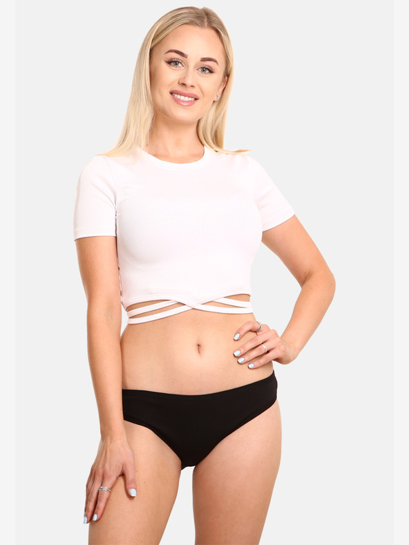 Nedeto Set od pet ženskih gaćica u crnoj i rozoj boji Nedeto