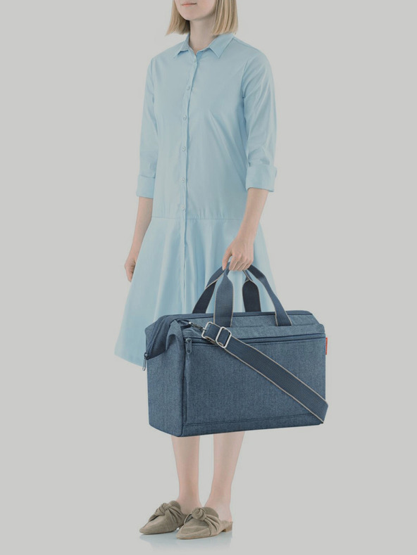 Reisenthel Tamnoplava putna torba Reisenthel Allrounder S Pocket Herringbone Dark Blue