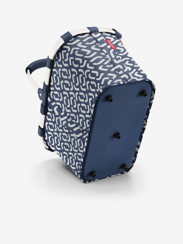 Reisenthel Tamnoplava košara za kupnju s uzorkom Reisenthel Carrybag Frame Signature Navy