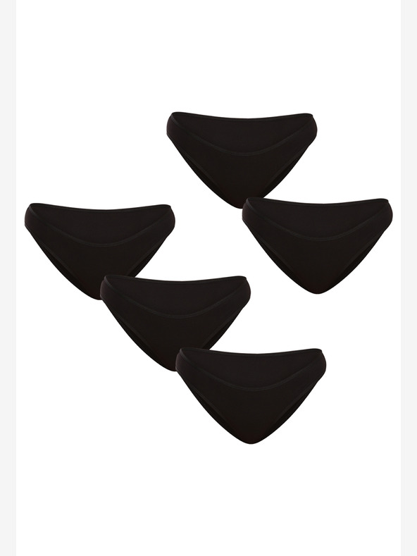 Nedeto Set od pet ženskih gaćica Nedeto crne boje