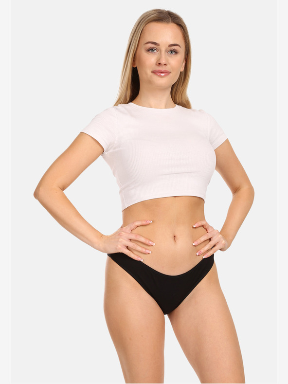 Nedeto Set od pet ženskih gaćica Nedeto crne boje