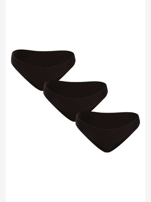 Nedeto Komplet od tri ženske gaćice u crnoj boji Nedeto