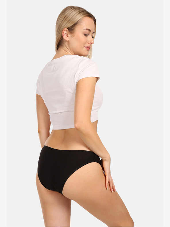 Nedeto Komplet od tri ženske gaćice u crnoj boji Nedeto