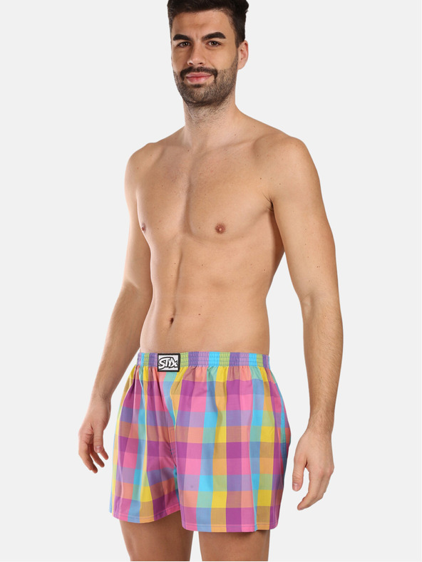 Styx Komplet od tri muške gaćice Styx classic gumene višebojne