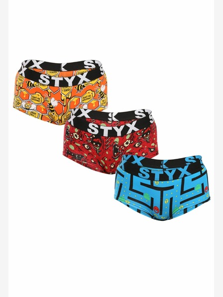 Styx Komplet od tri komada - ženske gaćice Styx art sa gaćicama u više boja